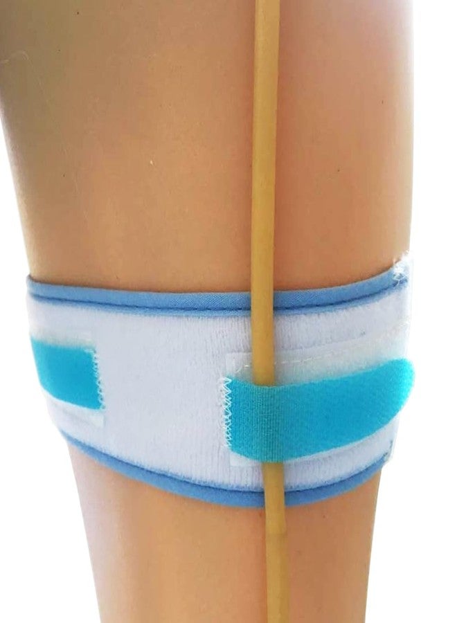Sivya Catheter Holder Urinary Drainage Bag Leg Band, Band Straps for Easy-Tap Leg Bag, Anti Slip Foley Catheter Leg Strap, 23.6” Long x 2" Wide (2 Pack) - Image 3